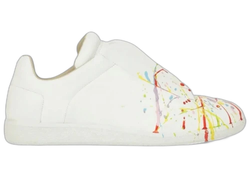 Maison Margiela Future Low White Multi-Color Paint Splatter