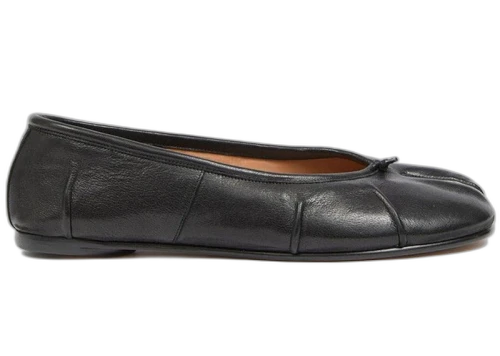 Maison Margiela Tabi Ballerina Flat Black Nappa Leather