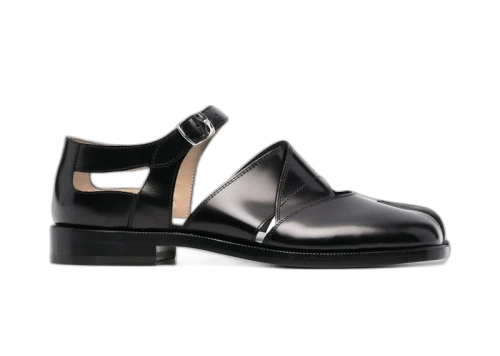 Maison Margiela Tabi Leather Sandals Baptiste Black (Women's)