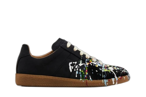 Maison Margiela Replica Low 'Paint Splatter - Black Pollock' (Women's)