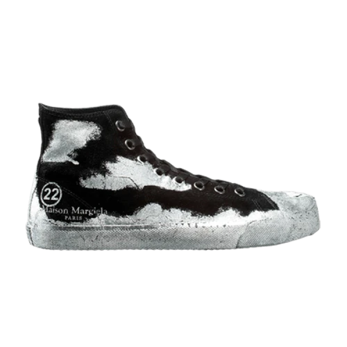 Maison Margiela Tabi High 'Paint Effect - Black' (Women's)