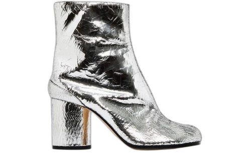 Maison Margiela Tabi Ankle Boot 'Cracked Metallic Silver' (Women's)