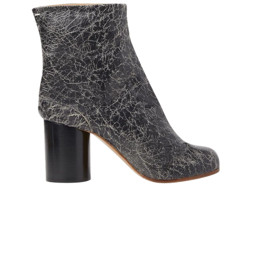 Maison Margiela Tabi Ankle Boot 'Vintage Cracked - Black Beige'