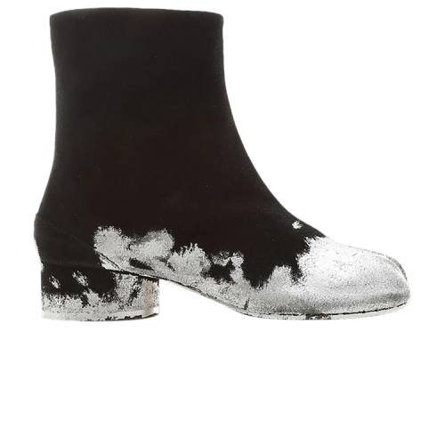 Maison Margiela Tabi Boot 'Painted - Black Silver' (Women's)