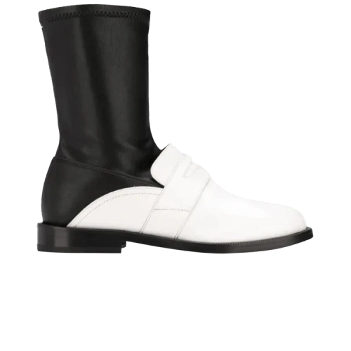Maison Margiela Tabi Penny Bar Boot 'White Black' (Women's)