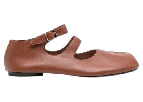 Maison Margiela Tabi Ballerina Double Strap Flats Nutmeg (Women's)