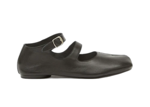 Maison Margiela Tabi Ballerina Double Strap Flats Black (Women's)