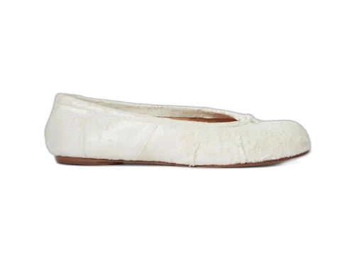 Maison Margiela Tabi Ballerina White Pearly
