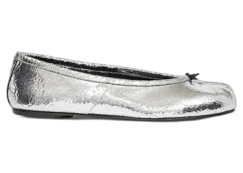 Maison Margiela Tabi Ballerina Flats Broken Mirror Silver (Women's)