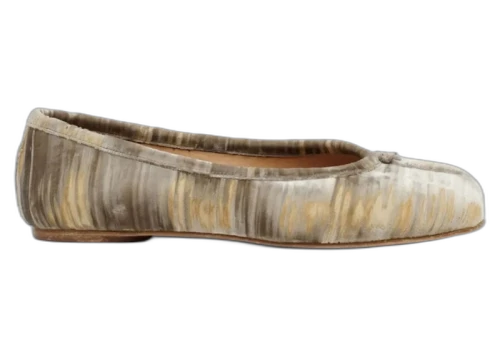 Maison Margiela Tabi Ballerina Petrified Oak Velvet (Women's)