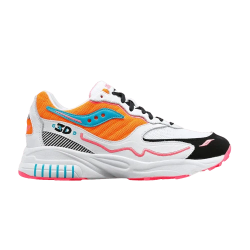 Saucony 3D Grid Hurricane 'White Orange'