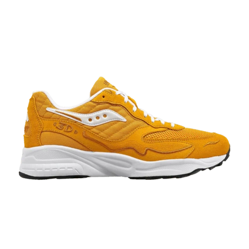 Saucony 3D Grid Hurricane Mustard White