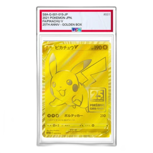 Pokemon 25th Anniversary Golden Box [S8a-G 001/015] 'Pikachu V In A Sleeve'