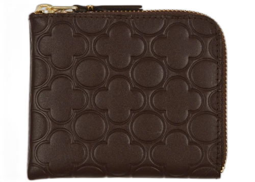 Comme des Garcons SA310EB Classic Embossed B Wallet Brown