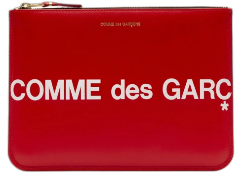 Comme des Garcons SA5100HL Huge Logo Wallet Red