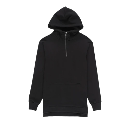 John Elliott 1/2 Zip Hood Villain 'Black'