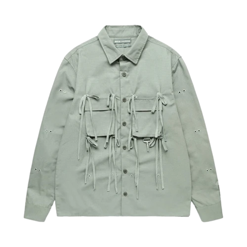 Reese Cooper Modular Pocket Ripstop Shirt 'Olive'