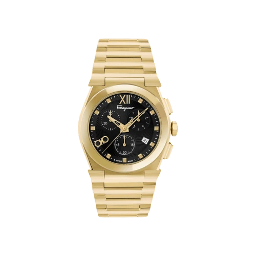 Ferragamo Vega Chrono Bracelet Watch 'Gold'