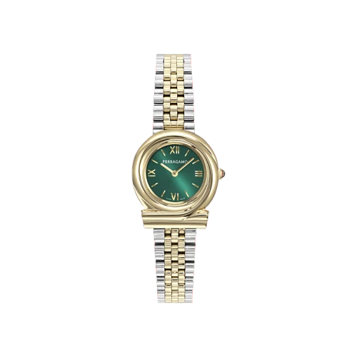 Ferragamo Gancini Twisted Bracelet Watch 'Two Tone'