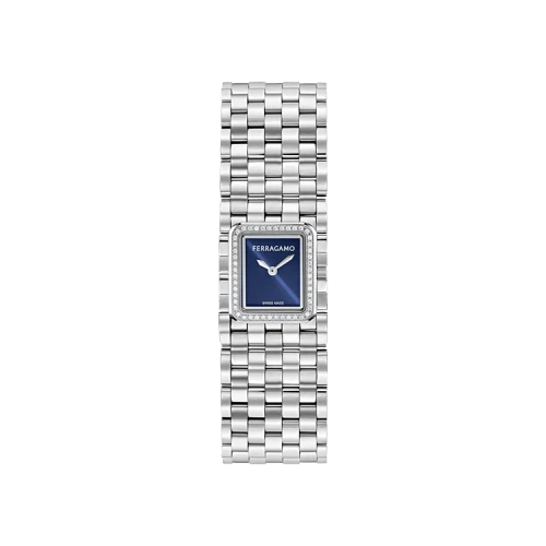 Ferragamo Manchette Diamond Watch 'Stainless Steel'