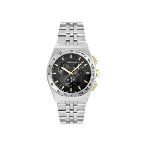 Ferragamo Vega New Chrono Bracelet Watch 'Stainless Steel'