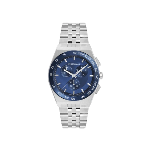 Ferragamo Vega New Chrono Bracelet Watch 'Stainless Steel'