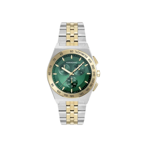 Ferragamo Vega New Chrono Bracelet Watch 'Two Tone'