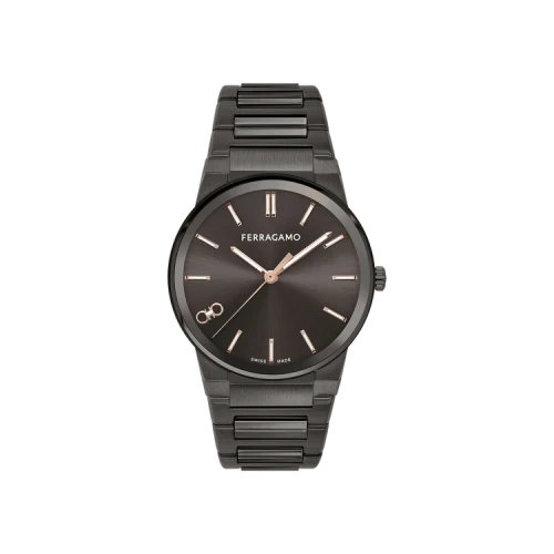 Ferragamo Infinity Sapphire Bracelet Watch 'Gun'