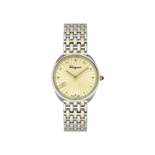 Ferragamo Cuir Watch 'Two Tone'