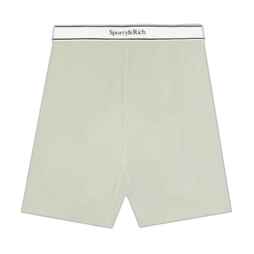 Sporty & Rich Serif Logo Biker Short 'Sage'