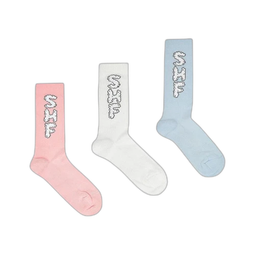 Sky High Farm Workwear Cloud Logo Socks (3 Pack) 'Multicolor'