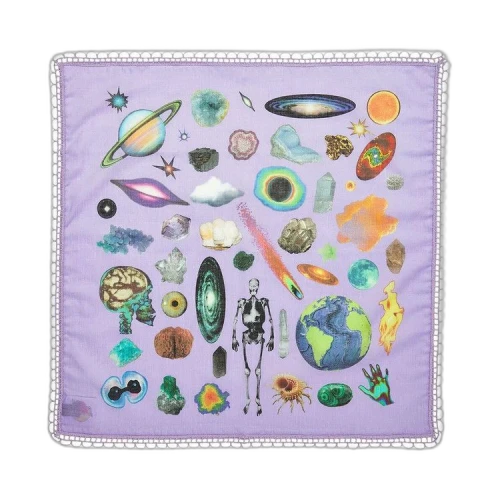 Sky High Farm Workwear Mundo Collage Bandana 'Purple'