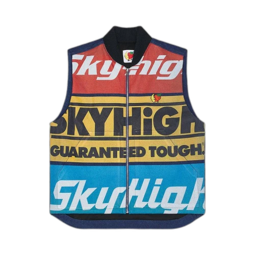 Sky High Farm Workwear Construction Logo Vest 'Multicolor'