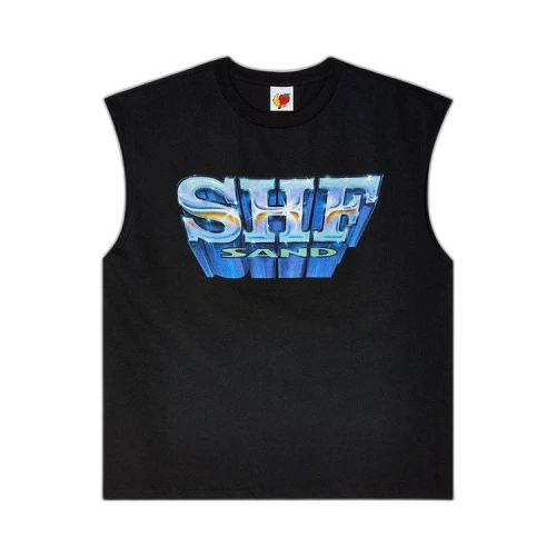Sky High Farm Workwear Sand Sleeveless T-Shirt 'Black'