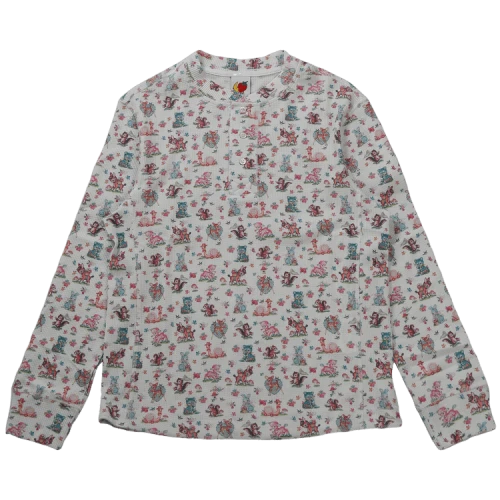 Sky High Farm Workwear Long-Sleeve Thermal Knit T-Shirt 'Multicolor'