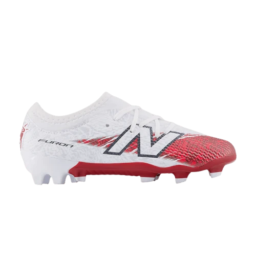 Bukayo Saka x New Balance Furon Elite FG V8 Big Kid 'White Burgundy Silver'