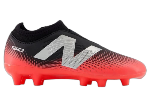New Balance Tekela Magique V4+ Junior FG Black Energy Red Metallic Silver (GS/PS)