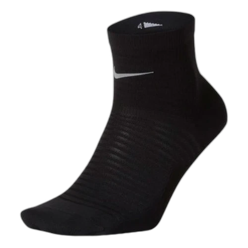 Nike Spark Lightweight Solid Color logo Sports Training Mid Calf Socks One Pair Black