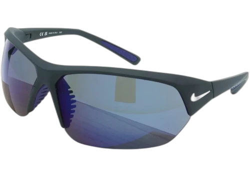 Nike Skylon Ace Wrap Sunglasses Matte Black Grey Blue Mirror Blue (SKYLON-ACE-MI-EV1125-014-6910)