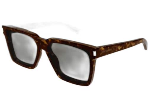 Saint Laurent Square Sunglasses Havana Havana Grey-Grey (SL-610-F-002)