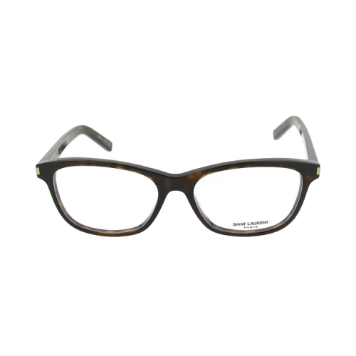 Saint Laurent Square-Frame Optical Frames 'Shiny Olive Havana'