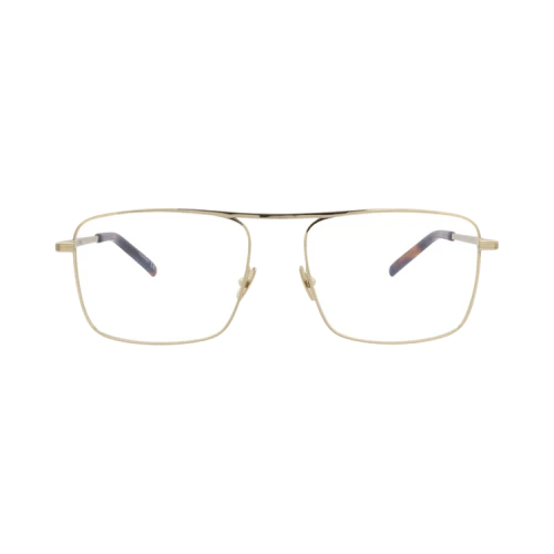 Saint Laurent Square-Frame Metal Optical Frames Gold Gold Transparent (SL152-30001200-002)