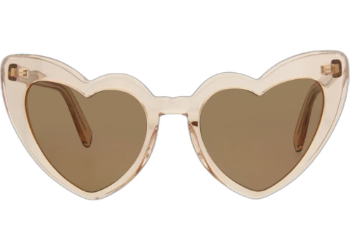 Saint Laurent Cat Eye-Frame Acetate Sunglasses Nude Brown (SL181LOULO-30001643-020)