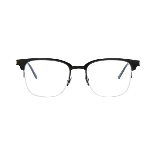 Saint Laurent Square-Frame Acetate Optical Frames Black Black Transparent (SL189SLIM-30001923-001)
