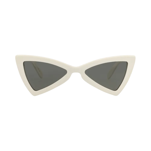 Saint Laurent Cat Eye-Frame Recycled Acetate Sunglasses White White Grey (SL207JERRY-30002309-007)
