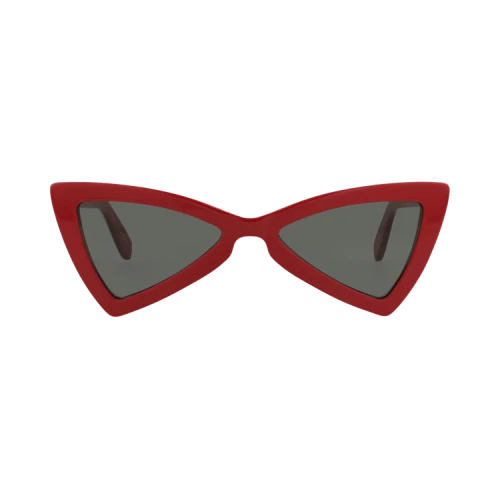 Saint Laurent Cat Eye-Frame Recycled Acetate Sunglasses Red Red Grey (SL207JERRY-30002309-008)