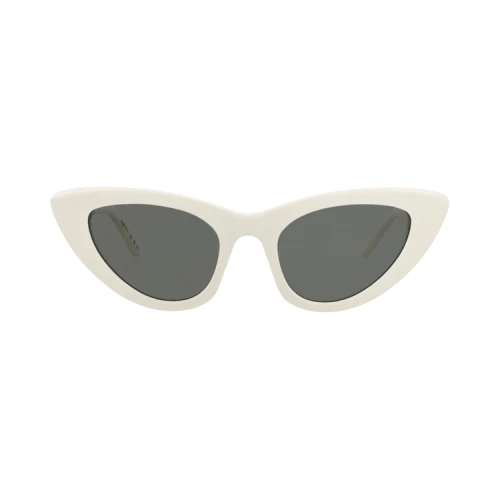 Saint Laurent Cat Eye-Frame Recycled Acetate Sunglasses 'White White Grey'