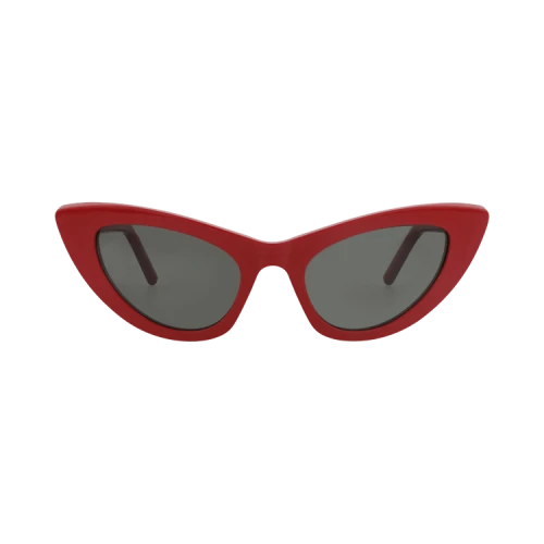 Saint Laurent Cat Eye-Frame Recycled Acetate Sunglasses 'Red/Grey'