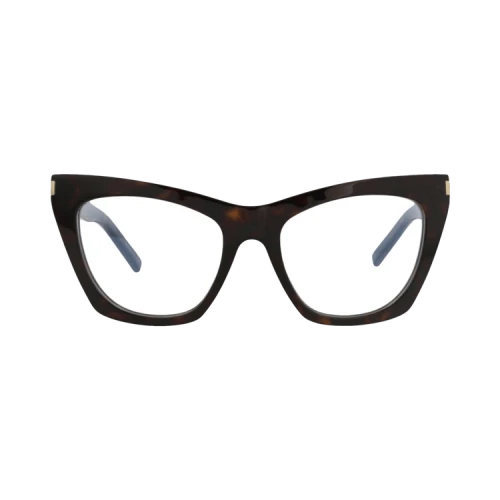 Saint Laurent Cat Eye-Frame Acetate Optical Frames 'Havana Havana Transparent'