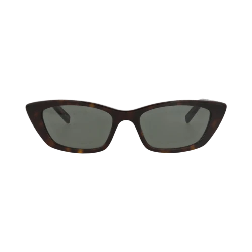 Saint Laurent Cat Eye-Frame Recycled Acetate Sunglasses 'Havana Havana Grey'